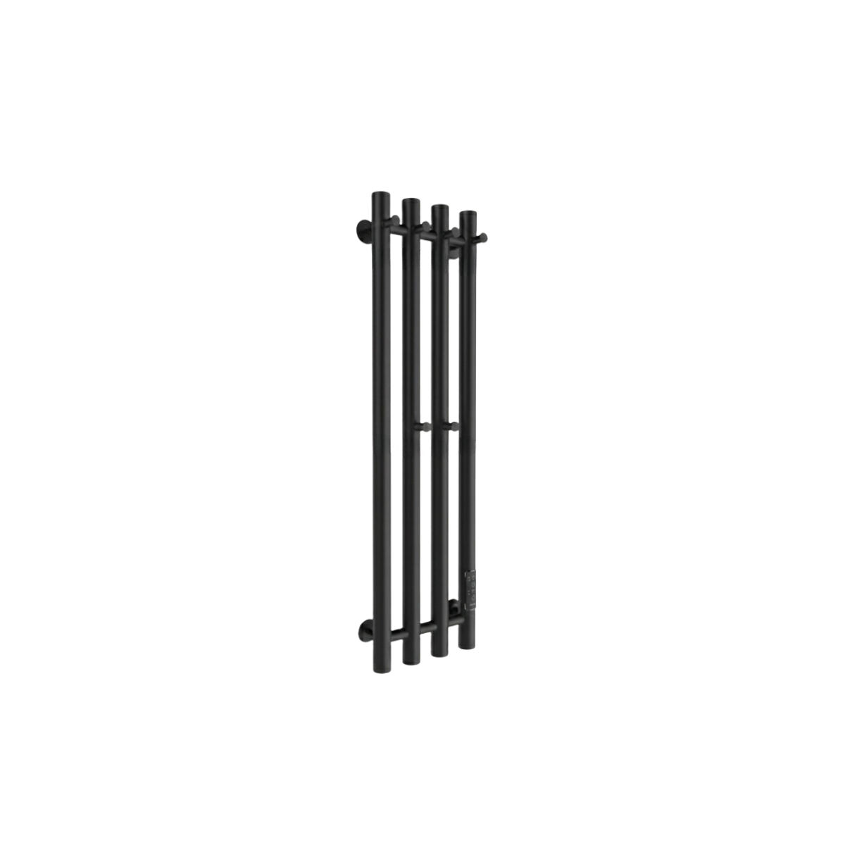 Маргроид Ferrum Inaro 4 СНШ 80*6*18 Черный матовый, скрытого монтажа, таймер справа (крючки 4/2)
