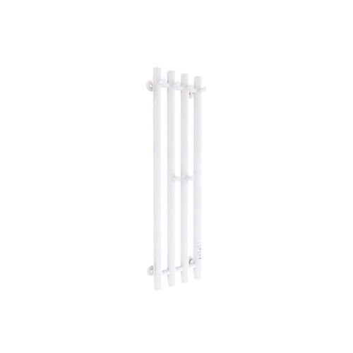 Полотенцесушитель электрический Маргроид Ferrum Inaro 4 СНШ 80×6×18 Белый матовый, скрытого монтажа, таймер справа (крючки 4/2)