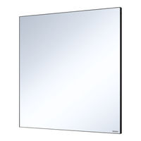 Зеркало Brevita Mars 80 в черном матовом профиле / MARS-02080-ЧмП — 1