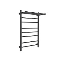 Полотенцесушитель электрический Маргроид Ferrum Вид 10 СНШ с полкой 80/50 Черный матовый, скрытого монтажа, таймер справа — 1
