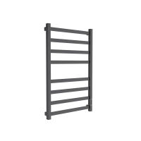 Полотенцесушитель электрический Маргроид Ferrum Вид 81/10 СНШ профильный (перекладины 30x10, 4+4) 80/50 Черный матовый, скрытого монтажа, таймер справа — 1