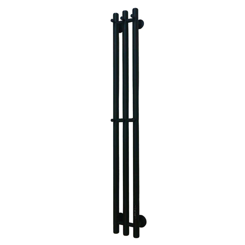 Маргроид Ferrum Inaro СНШ 100*6*12 Черный матовый, скрытого монтажа, таймер справа (6 крючков)