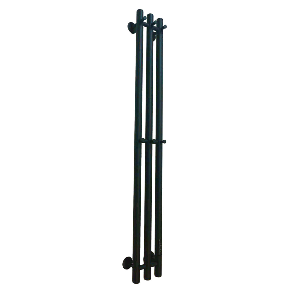 Маргроид Ferrum Inaro СНШ 100*6*12 Черный матовый, скрытого монтажа, таймер справа (6 крючков)