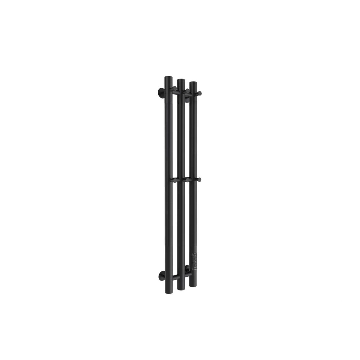 Маргроид Ferrum Inaro СНШ 80*6*12 Черный матовый, скрытого монтажа, таймер справа (6 крючков)