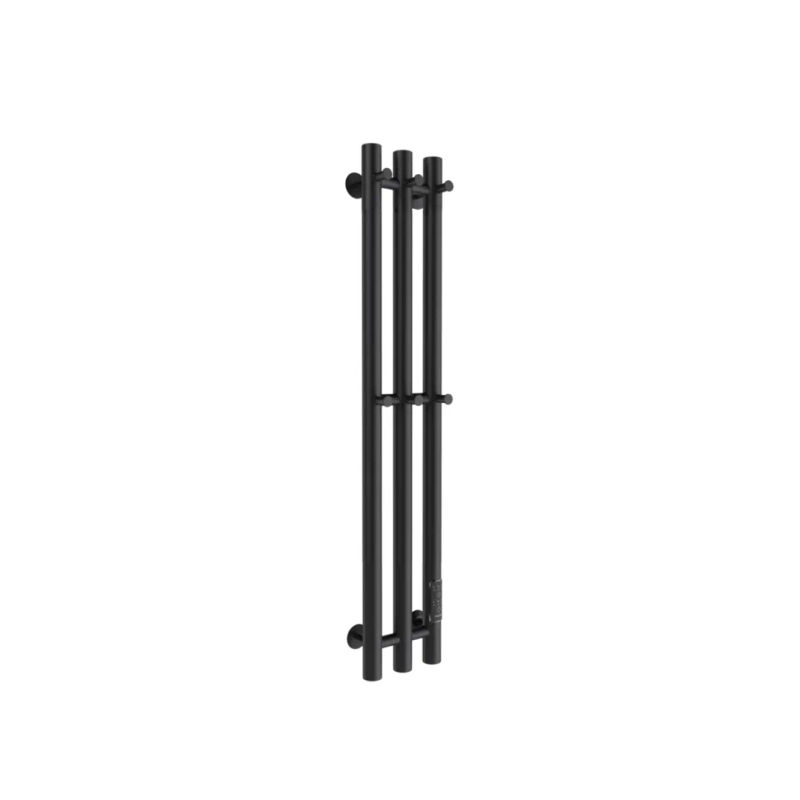 Маргроид Ferrum Inaro СНШ 80*6*12 Черный матовый, скрытого монтажа, таймер справа (6 крючков)