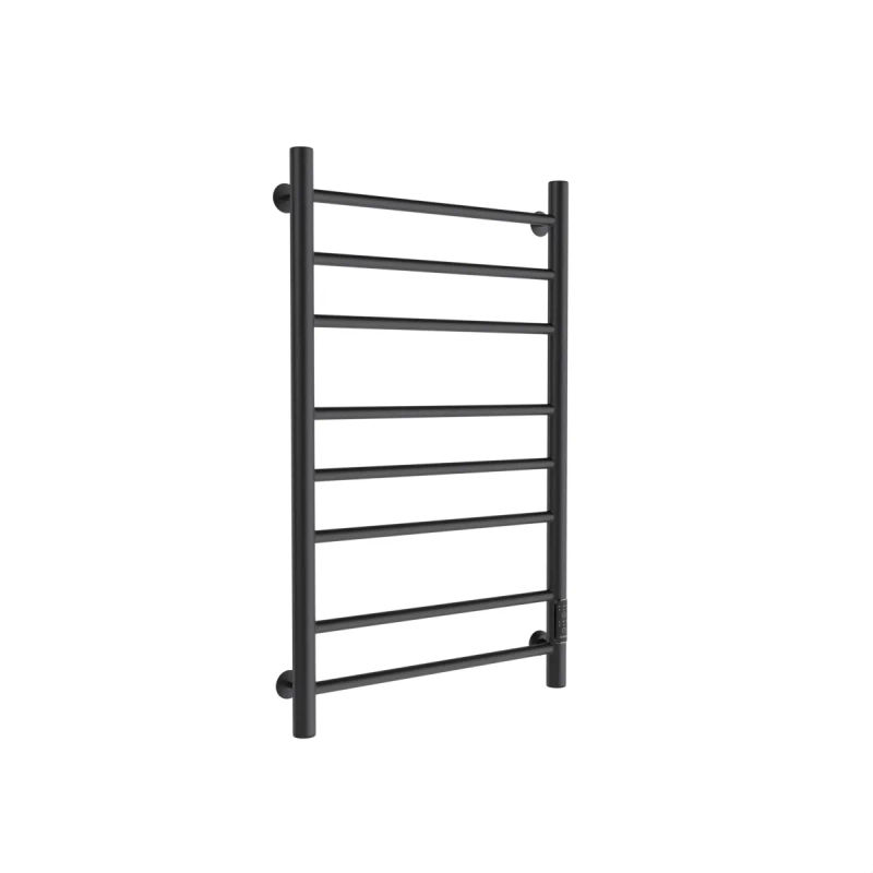 Полотенцесушитель электрический Маргроид Ferrum Вид 10 СНШ 80/50 Черный матовый, скрытого монтажа, таймер справа