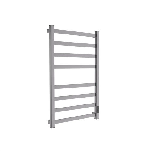 Полотенцесушитель электрический Маргроид Ferrum Вид 81/10 СНШ профильный (перекладины 30x10, 4+4) 80/50 Графит, скрытого монтажа, таймер справа