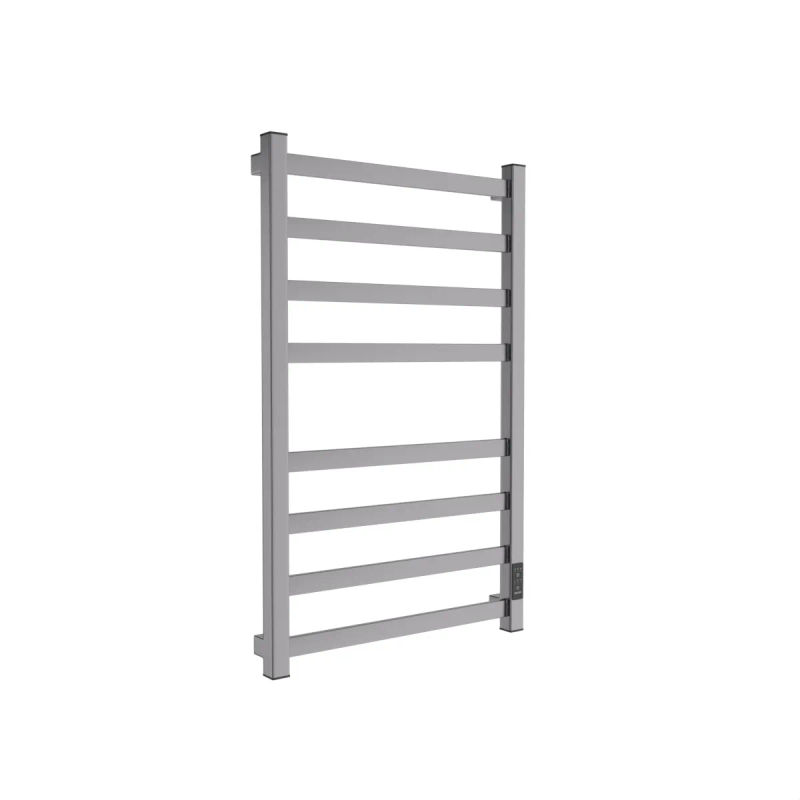 Полотенцесушитель электрический Маргроид Ferrum Вид 81/10 СНШ профильный (перекладины 30x10, 4+4) 80/50 Графит, скрытого монтажа, таймер справа