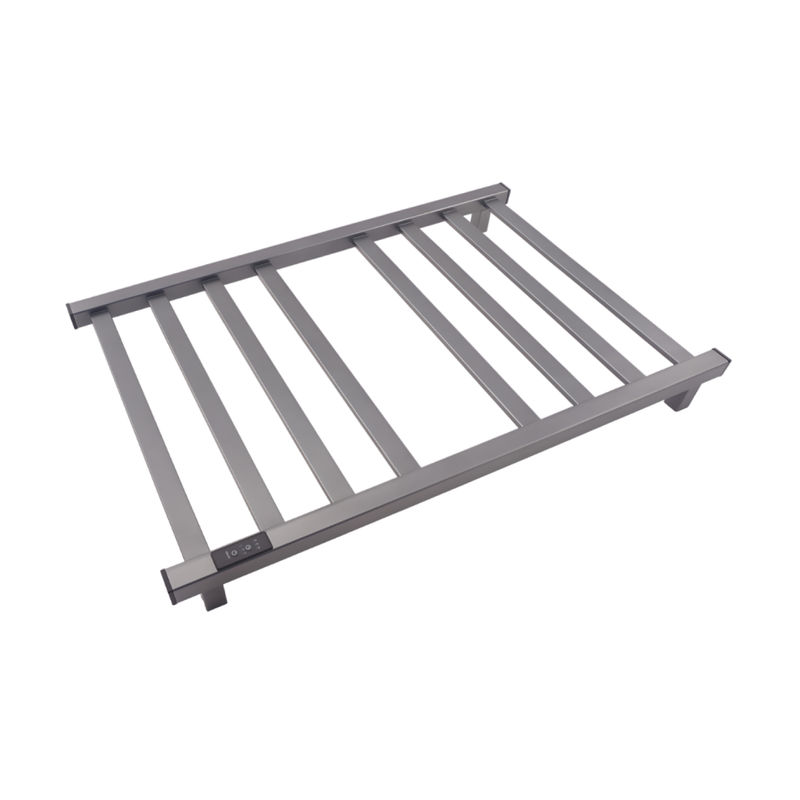 Полотенцесушитель электрический Маргроид Ferrum Вид 81/10 СНШ профильный (перекладины 30x10, 4+4) 80/50 Графит, скрытого монтажа, таймер справа