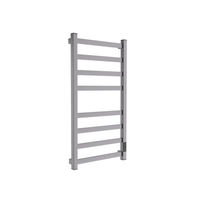 Полотенцесушитель электрический Маргроид Ferrum Вид 81/10 СНШ профильный (перекладины 30x10, 4+4) 80/40 Графит, скрытого монтажа, таймер справа — 1