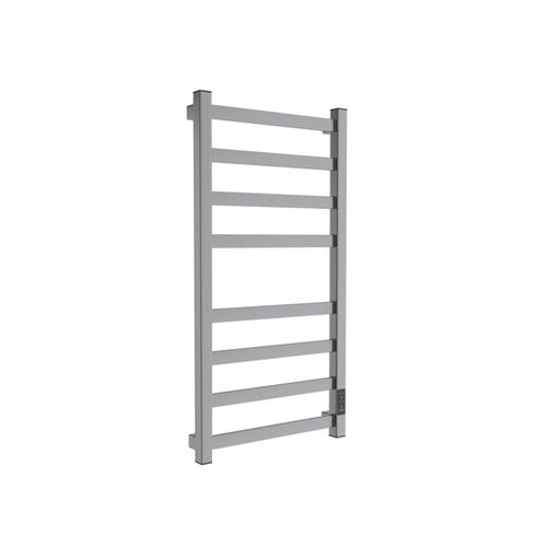 Полотенцесушитель электрический Маргроид Ferrum Вид 81/10 СНШ профильный (перекладины 30x10, 4+4) 80/40 Графит, скрытого монтажа, таймер справа