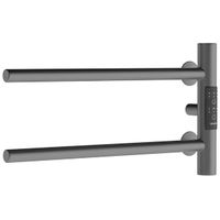 Полотенцесушитель электрический Маргроид Ferrum Cook СНШ 18×40 Графит, скрытого монтажа, таймер справа — 1