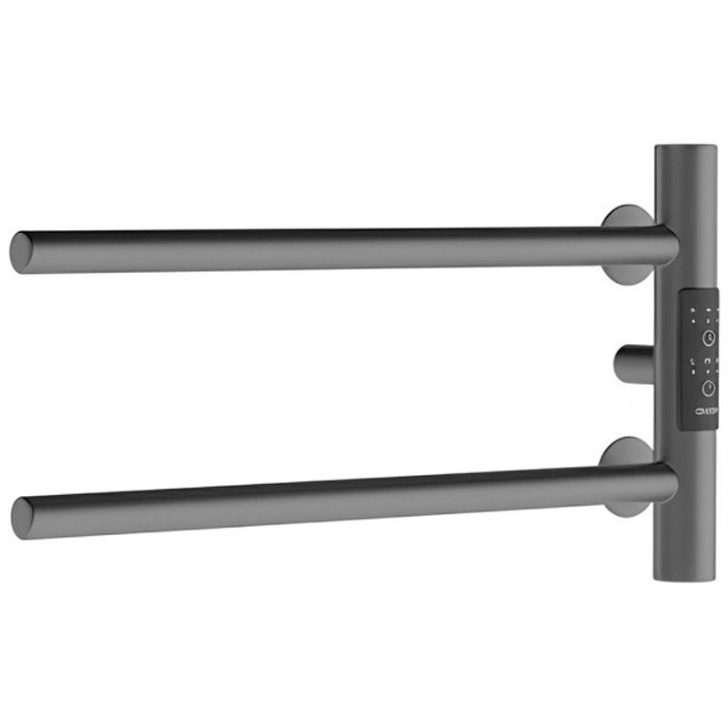 Полотенцесушитель электрический Маргроид Ferrum Cook СНШ 18×40 Графит, скрытого монтажа, таймер справа