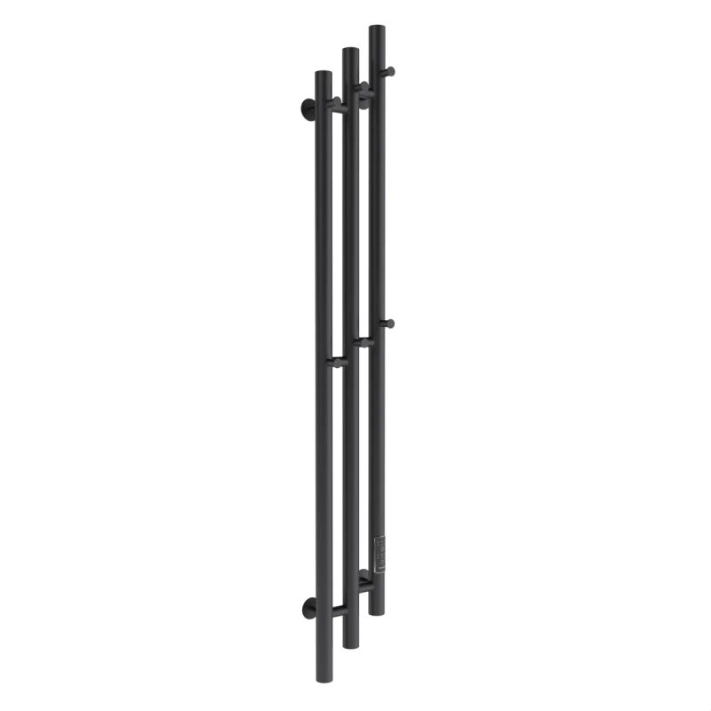 Маргроид Ferrum Inaro 3 Cascade СНШ 150*6*12 Черный матовый, скрытого монтажа, таймер справа