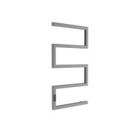 Полотенцесушитель электрический Маргроид Ferrum Snake СНШ профильный 80×50 Графит, скрытого монтажа, таймер слева — 1