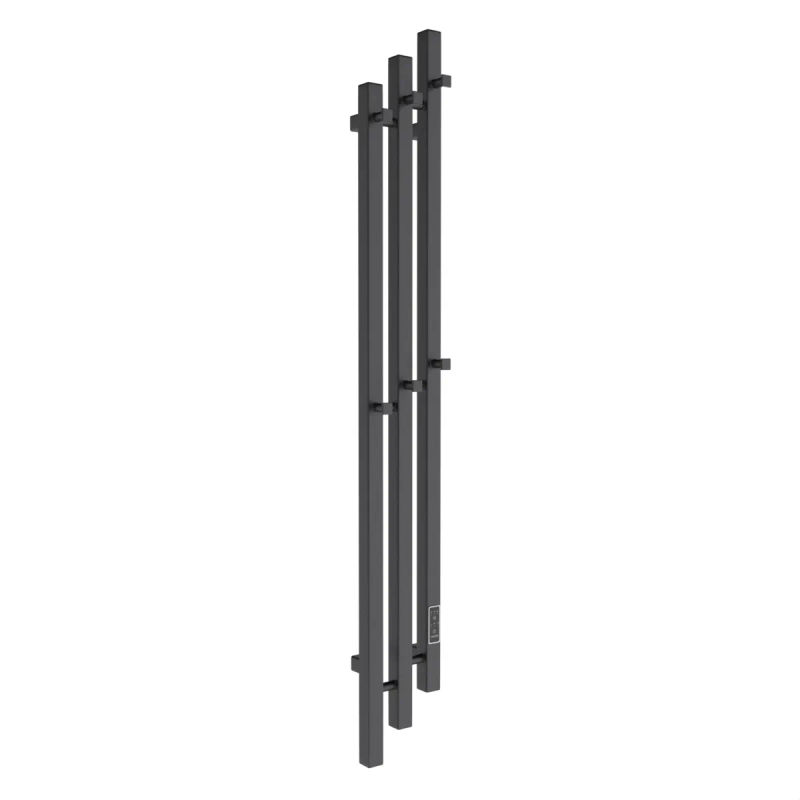 Маргроид Ferrum Inaro 3 Cascade СНШ профильный 150*6*12 Черный матовый, скрытого монтажа, таймер справа