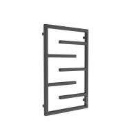 Полотенцесушитель электрический Маргроид Ferrum Preim СНШ профильный 80×50 Черный матовый, скрытого монтажа, таймер справа — 1