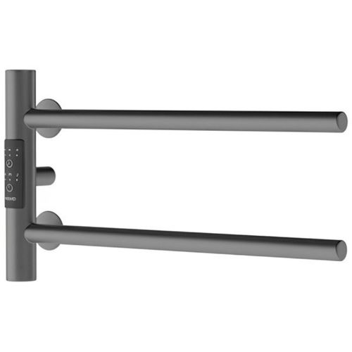 Полотенцесушитель электрический Маргроид Ferrum Cook СНШ 18×40 Графит, скрытого монтажа, таймер слева