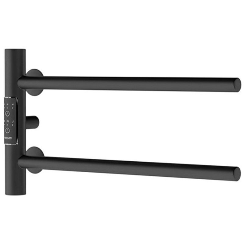 Полотенцесушитель электрический Маргроид Ferrum Cook СНШ 18×40 Черный матовый, скрытого монтажа, таймер слева