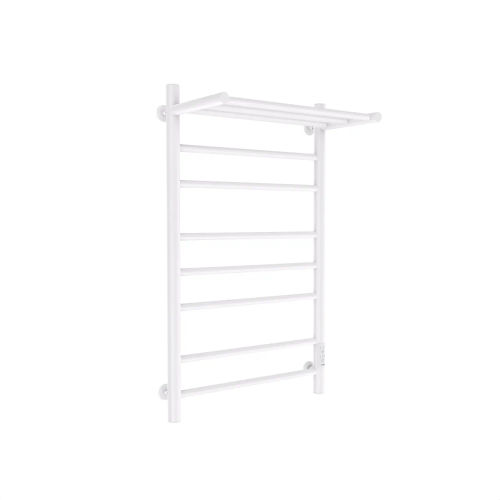 Полотенцесушитель электрический Маргроид Ferrum Вид 10 СНШ с полкой 80/50 Белый матовый, скрытого монтажа, таймер справа