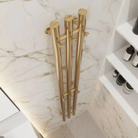 Полотенцесушитель электрический Маргроид Inaro 3 СНШ 120×6×12 Золото, скрытого монтажа, таймер справа (6 крючков) — 6