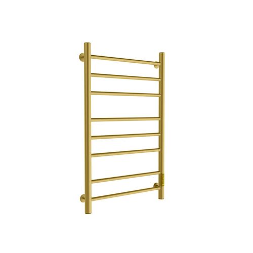 Полотенцесушитель электрический Маргроид Ferrum Вид 10 СНШ 80/50 Латунь матовая, скрытого монтажа, таймер справа