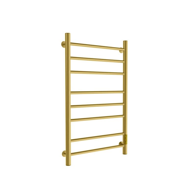 Полотенцесушитель электрический Маргроид Ferrum Вид 10 СНШ 80/50 Латунь матовая, скрытого монтажа, таймер справа