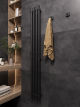 Маргроид Ferrum Inaro 4 СНШ 150*6*18 Черный матовый, скрытого монтажа, таймер справа (8 крючков)