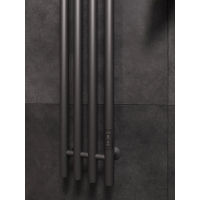 Полотенцесушитель электрический Маргроид Ferrum Inaro 4 СНШ 100×6×18 графит, скрытого монтажа, таймер справа (8 крючков) — 5