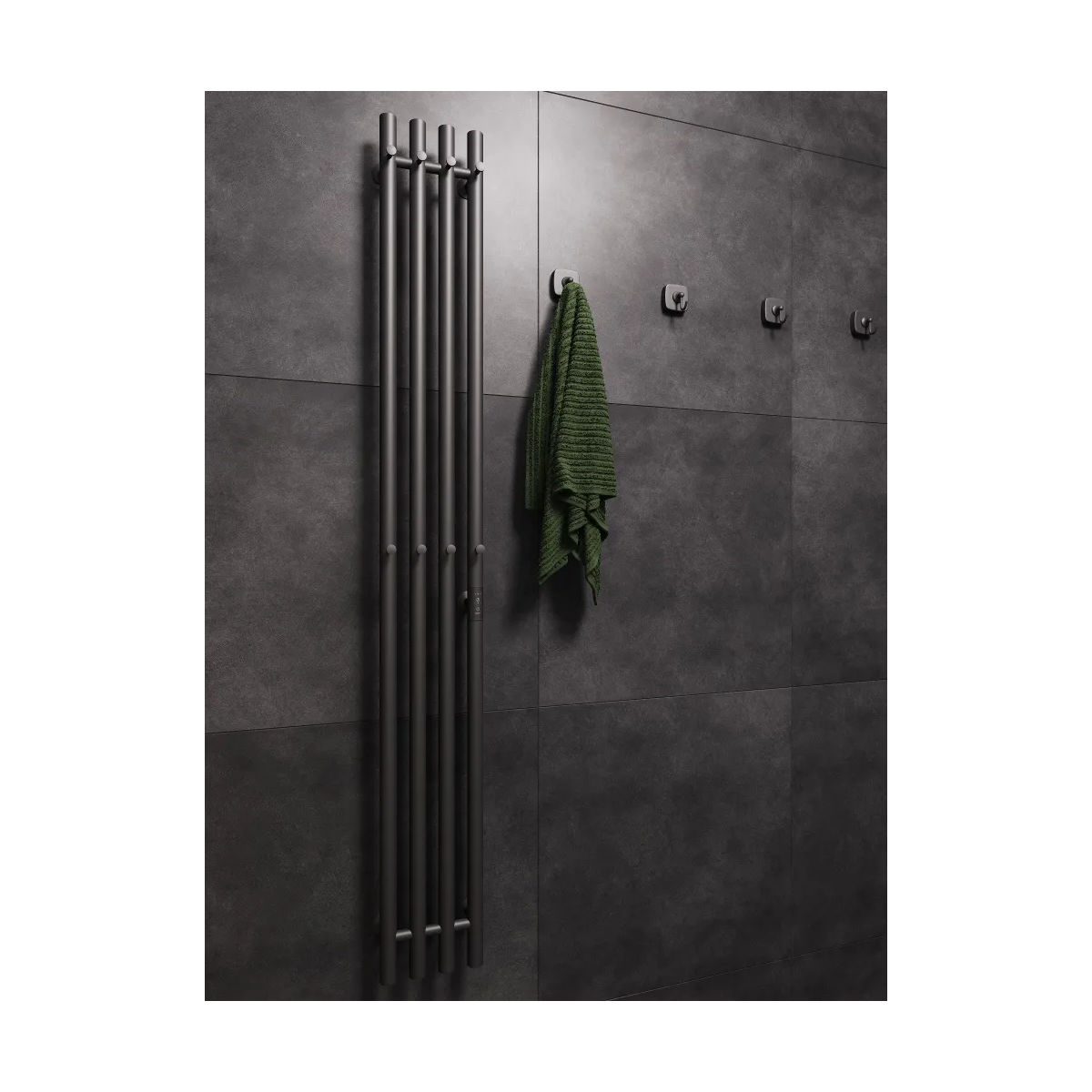 Маргроид Ferrum Inaro 4 СНШ 150*6*18 Графит, скрытого монтажа, таймер справа (8 крючков)
