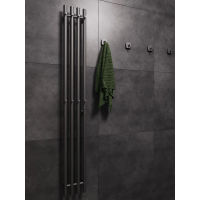 Полотенцесушитель электрический Маргроид Ferrum Inaro 4 СНШ 150×6×18 графит, скрытого монтажа, таймер справа (8 крючков) — 4