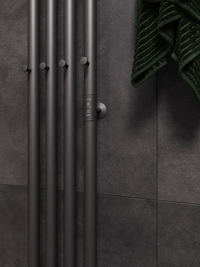 Маргроид Ferrum Inaro 4 СНШ 150*6*18 Графит, скрытого монтажа, таймер справа (8 крючков)