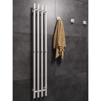 Полотенцесушитель электрический Маргроид Ferrum Inaro 4 СНШ 100×6×18 белый матовый, скрытого монтажа, таймер справа (8 крючков) — 4