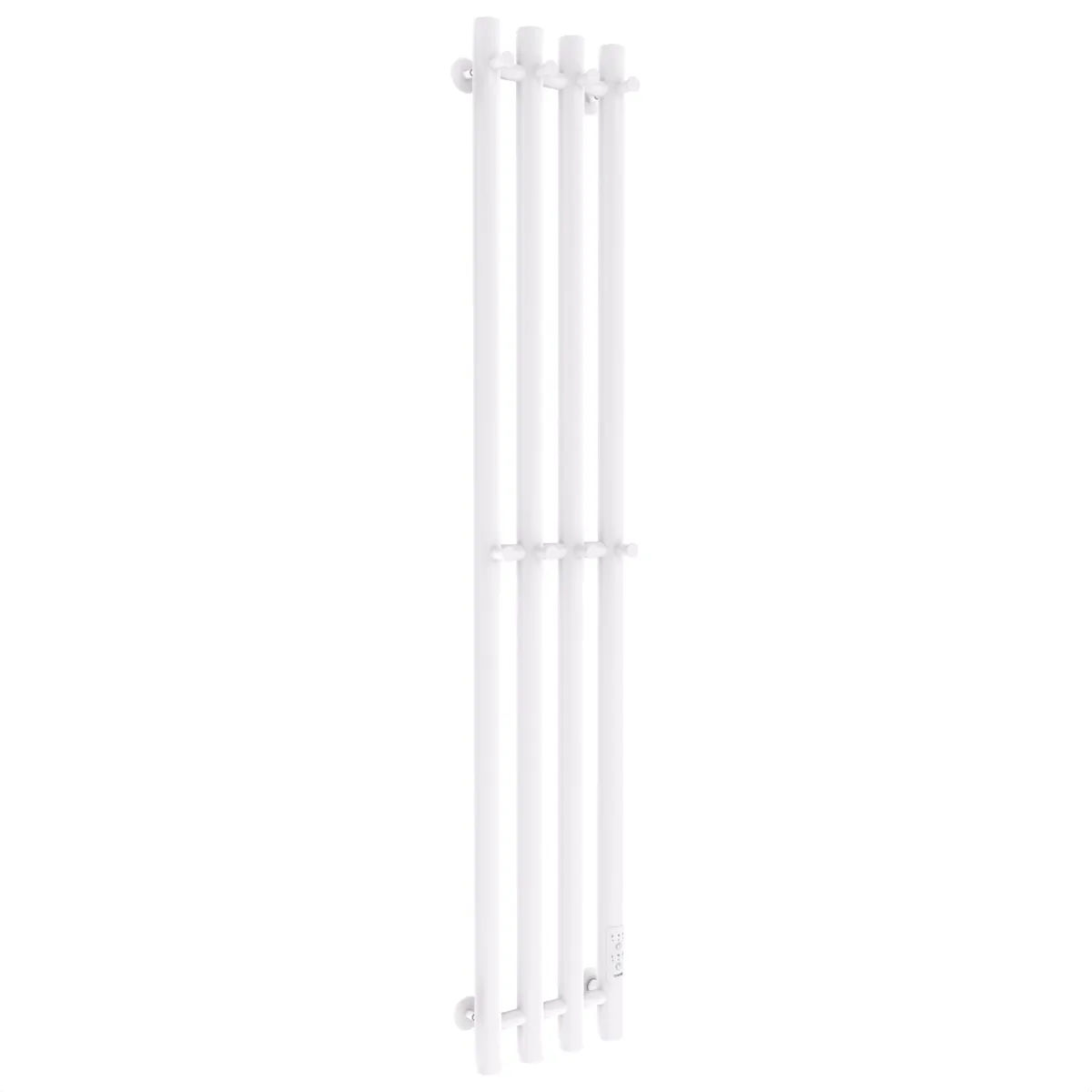 Маргроид Ferrum Inaro 4 СНШ 100*6*18 Белый матовый, скрытого монтажа, таймер справа (8 крючков)