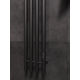 Маргроид Ferrum Inaro 4 СНШ 100*6*18 Черный матовый, скрытого монтажа, таймер справа (8 крючков)