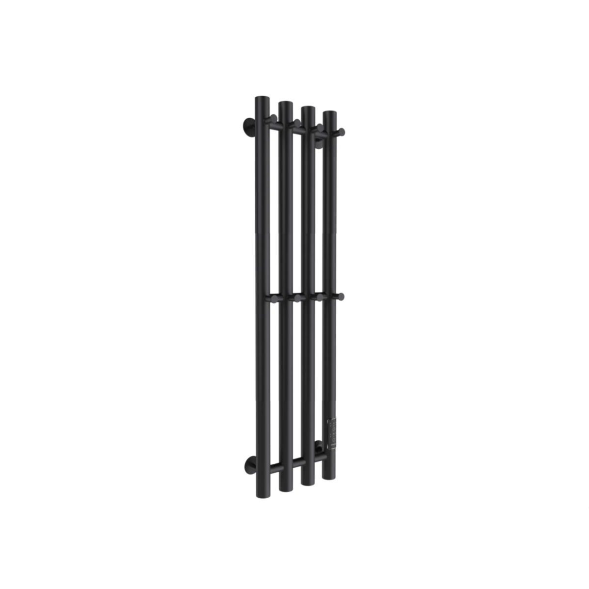 Маргроид Ferrum Inaro 4 СНШ 80*6*18 Черный матовый, скрытого монтажа, таймер справа (8 крючков)