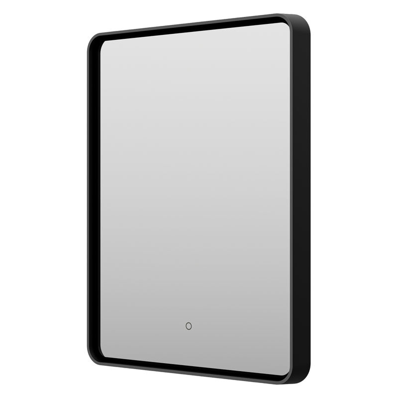 Зеркало Brevita Mercury 600х800 сенсор на зеркале / MER-Rett6-060/80-black (черный)