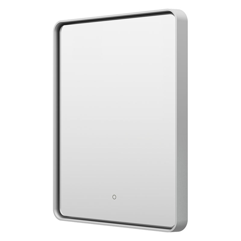 Зеркало Brevita Mercury 600х800 сенсор на зеркале / MER-Rett6-060/80-platinum (платина)