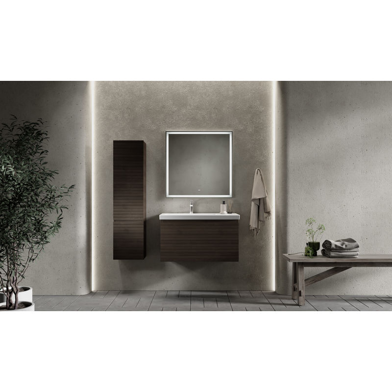 Тумба под раковину Raval Meier 100 подвесная Mer.01.100/P/K/RL каштан