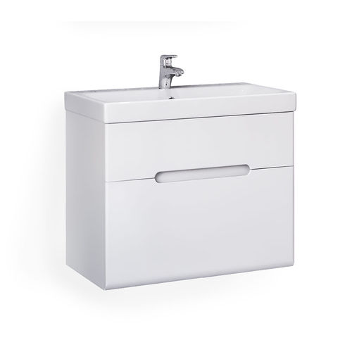 Тумба под раковину Jorno Moduo Slim 60 подвесная / Mod.01.60/P/W белая