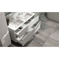 Тумба под раковину Jorno Modul 120 подвесная / Mоl.01.122/P/W белая — 5