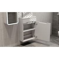 Тумба под раковину Jorno Modul 50 подвесная / Mol.01.50/P/W/JR белая — 4