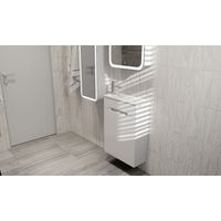 Тумба под раковину Jorno Modul 50 подвесная / Mol.01.50/P/W/JR белая — 3