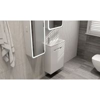 Тумба под раковину Jorno Modul 50 подвесная / Mol.01.50/P/W/JR белая — 2