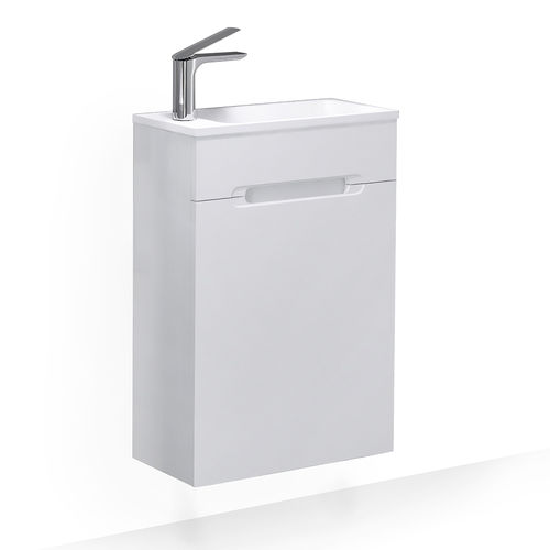 Тумба под раковину Jorno Modul 50 подвесная / Mol.01.50/P/W/JR белая