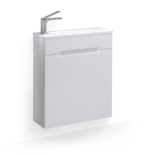 Тумба под раковину Jorno Modul 60 подвесная / Mol.01.60/P/W/JR белая