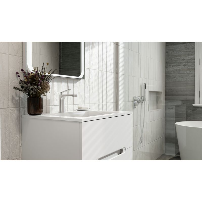 Тумба под раковину Jorno Modul 65 подвесная / Mоl.01.62/P/W белая