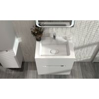 Тумба под раковину Jorno Modul 65 подвесная / Mоl.01.62/P/W белая — 2