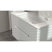 Тумба под раковину Jorno Modul 100 подвесная / Mоl.01.97/P/W белая — 5