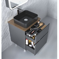 Тумба под раковину Raval Morelle 60 напольная Mrl.01.60/N/A-T/RL антрацит/трюфель — 5